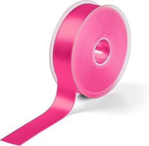 Prym, Prym Satinband, beidseitig glänzend, pink 25 mm, Coupon 3 m, 100 % PES, Prym Satinband, beidseitig glänzend, pink 25 mm, Coupon 3 m, 100 % PES