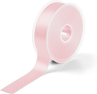 Prym, Prym Satinband, beidseitig gl&auml;nzend, hellrosa 25 mm, Coupon 3 m, 100 % PES