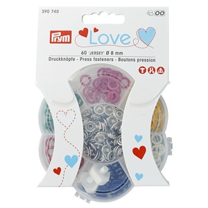 Prym Love, Druckknöpfe Druckknöpfe, Prym Druckknöpfe Love Jersey Bunt, 8 mm