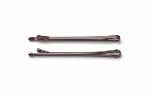 TRISA, Trisa Haarklemmen glatt lackiert 55mm braun 250 Stk., Trisa Haarklemmen glatt lackiert 55mm braun 250 Stk.
