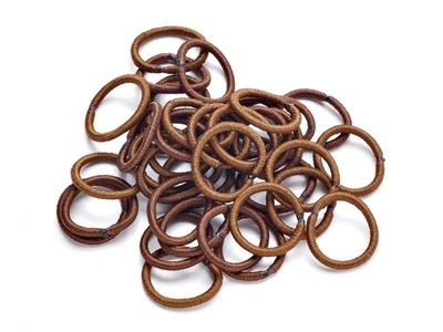 TRISA, Trisa Mini Haargummis 15 mm braun 40 Stk., Trisa Mini Haargummis 15 mm braun 40 Stk.