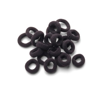 TRISA, Trisa Frottée Kinder-Haargummis 20mm schwarz 20 Stk., Trisa Frottée Kinder-Haargummis 20mm schwarz 20 Stk.