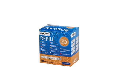 Absodry, Absodry Raumklima Nachfüllpack 3x450g, Absodry Raumklima Nachfüllpack 3x450g
