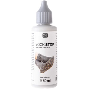 RICO Design, Sock Stop Sock Stop, Rico Socken Stop Latexcreme, grau Tube 50 ml