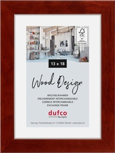 dufco, DUFCO Holz-Bilderrahmen 13x18cm 1610.80095 Toronto mahagoni