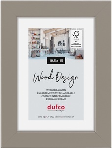 dufco, DUFCO Holz-Bilderrahmen 10.5x15cm 1610.80660 Toronto grau