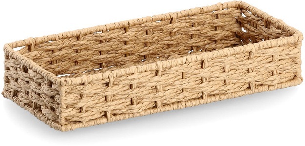 Zeller, ZELLER Utensilien Organizer 15211 papiergeflecht 24x11x4.5cm, ZELLER Utensilien Organizer 15211 papiergeflecht 24x11x4.5cm