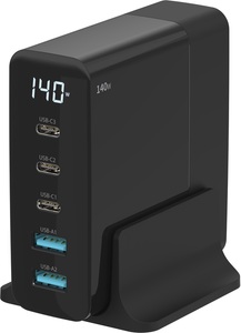 Sitecom , Sitecom, USB Ladegerät, Sitecom 140W GaN Desktop Charger LED-Dis, Produkte & Wohnen, Sitecom, USB Ladegerät, Sitecom 140W GaN Desktop Charger LED-Dis, Produkte & Wohnen
