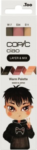 COPIC, COPIC Marker Ciao 220750311 Warm Palette 3 St&uuml;ck