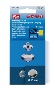 Prym, Prym Werkzeug-Set für Druckknöpfe Sport 15 mm, Prym Werkzeug-Set für Druckknöpfe Sport 15 mm