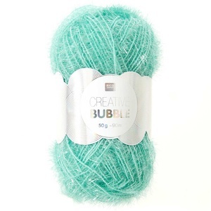 Rico, Rico Creative Bubble aqua 50 g, 90 m, 100 % PES, Rico Creative Bubble aqua 50 g, 90 m, 100 % PES