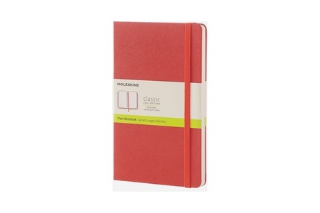 undefined, Moleskine Notizbuch, Large Size, Blanko, koralle, MOLESKINE NOTIZBUCH BLANCO ORANGE A5, HARDCOVER