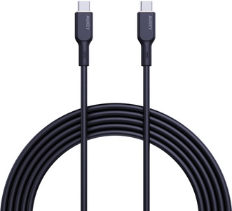 Aukey, AUKEY Cable USB-C-to-C CB-SCC101 Silicone,1.0m,100W,Black