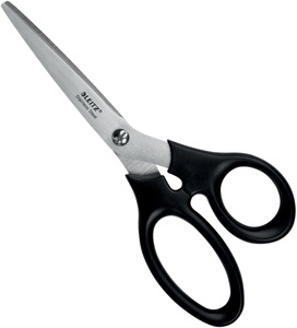 Leitz, Leitz Schere 18.5 cm, Edelstahl, LEITZ Edelstahl Schere 18.5cm 5424-00-95 schwarz