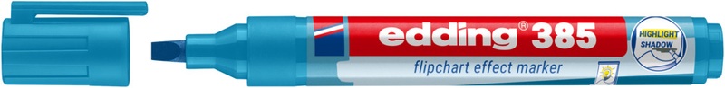 edding, EDDING Flipchart Marker 385 1-5mm 4-385010 Effektmarker, hellblau, EDDING Flipchart Marker 385 1-5mm 4-385010 Effektmarker, hellblau