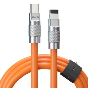 STATIK, STATIK TSumoCharge 100W PUP-0126-ORG-CC-6FT Cable 1.8m, USB-C to C Orange