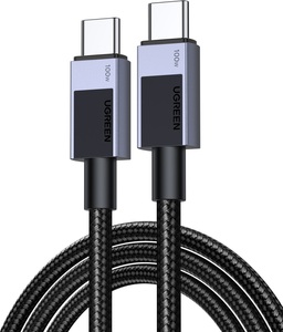 Ugreen, UGREEN Cable USB-C to USB-C, 100W 35985 PD,0.5m,Fast Charging,Gray