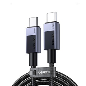 Ugreen, UGREEN Cable USB-C to USB-C, 240W 45068 PD,2m,Fast Charging,Gray