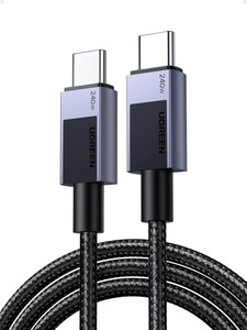 Ugreen, UGREEN Cable USB-C to USB-C, 240W 45067 PD,1m,Fast Charging ,Gray