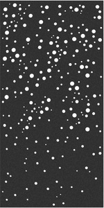 SUONO, SUONO Trennwand XL 120x240x1.2cm 1211.X12.2601 CURTAIN, BUBBLES, schw. 2 Stk.