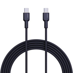 Aukey, AUKEY Cable USB-C-to-C KevlarCore CB-NCC2 BK N ylon Braided,1.8m,60W, Bl.