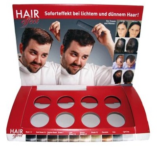 Cosmetics, Hair Effect Leerdisplay komplett, Hair Effect Leerdisplay komplett