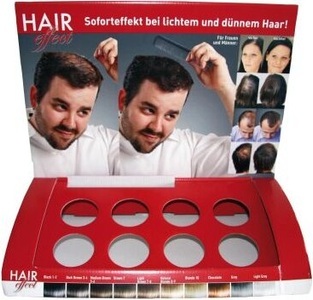 Cosmetics, Hair Effect Leerdisplay klein komplett, Hair Effect Leerdisplay klein komplett