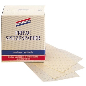 Fripac, Fripac Spitzenpapier 500er braun, Fripac-Medis Spitzenpapier 75 x 55 mm naturbraun 500 Stück