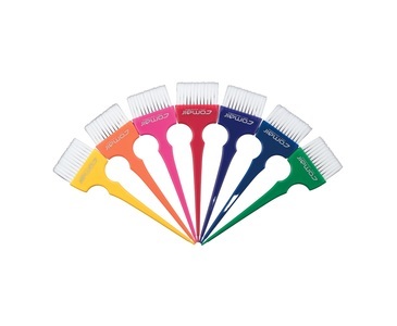 Comair, Comair F&auml;rbepinselset Rainbow Large/Brei, Comair F&auml;rbepinselset Rainbow 7-teilig large
