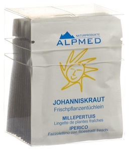 Alpmed, Alpmed Frischpflanzentüchlein Johanniskraut (13 Stück), ALPMED Frischpflanzentüchlein Johanniskraut (13 Stk)