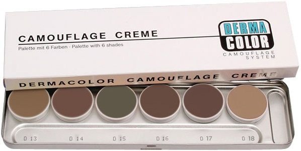 KRYOLAN, Dermacolor Camouflage 6-er Palette Dunkel D13-18
