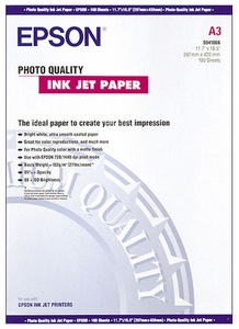 Epson, Epson S041068 C13S041068 Fotopapier DIN A3 100 Blatt Matt, Gestrichen, Epson Foto Papier, A3, 105g, C13S041068, (100 Blatt)