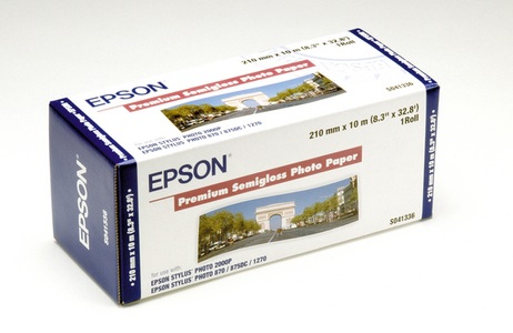 Epson, EPSON Premium Semigloss Photo Paper S041336 251 g, Rolle 210mm x 10m, Epson Premium Semigloss Photo Papier, 210mm x 10m, 251g, C13S041336
