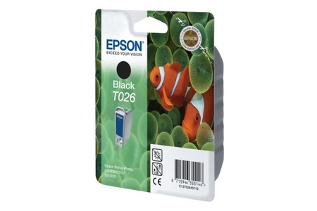 Epson, Epson T026401 black Tintenpatrone, Epson Tintenpatrone, schwarz, C13T02640110, (540 Seiten)