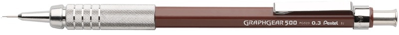 Pentel, PENTEL Druckbleistift Graphgear 0,3mm PG523-EX braun, Pentel Graphgear, 0,3mm, braun, Druckbleistift, PG523-EX