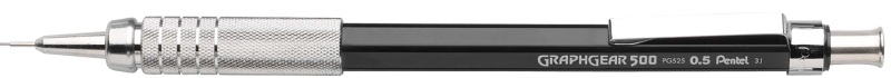 Pentel, PENTEL Druckbleistift Graph 0,5mm PG525-AX schwarz