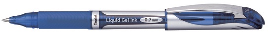 Pentel, Pentel Geltintenroller Liquid Gel Ink Blau 0.35 mm, Pentel Energel Liquid, 0.7mm, blau, Gel Roller, BL57-CO