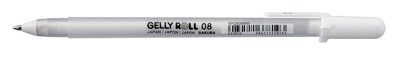 Sakura, SAKURA Gelly Roll 0.8mm XPGB#50 Basic weiss, Sakura Gelly Roll, 0.8mm, Basic, weiss, XPGB#50