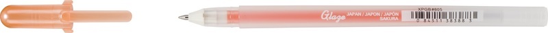 Sakura, SAKURA Gelly Roll 0.7mm XPGB#805 Glaze Orange, Sakura Gelly Roll, 0.7mm, Glaze Orange, XPGB#805