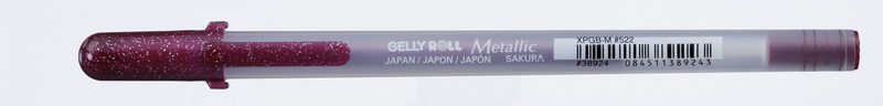 Sakura, SAKURA Gelly Roll 0.5mm XPGB-M#522 Metallic burgund, Sakura Gelly Roll, 0.5mm, Metallic, burgund, XPGB-M#522