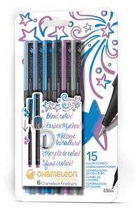 Chameleon, CHAMELEON Fineliner Set 0.3mm FL0604 6 Farben Cool, Chameleon Fineliner Set, 0.3mm, Cool, FL0604, (6 Farben)