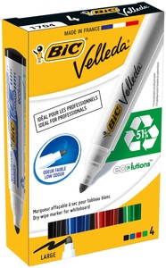 Bic, BIC Whiteboard Marker Velleda 1701 ECOlutions 4er Set