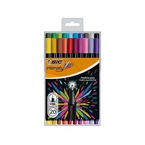Bic, BIC Fineliner Intensity Fine 0.32 mm, 20