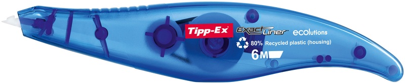 Tipp-Ex, Tipp-Ex Korrekturroller Exact Liner 6, Tipp-Ex Korrekturroller Exactliner, ECOlution, Blister, 5mm x 6m, 868.0772