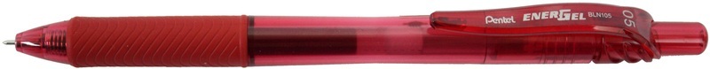 Pentel, PENTEL EnerGel 0,5mm BLN105-BX rot, Pentel EnerGel, 0,5mm, rot, Gel Roller, BLN105-BX