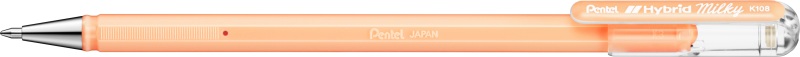 PENTEL Roller Hybrid Metal 0.8mm K108-PF pastell orange