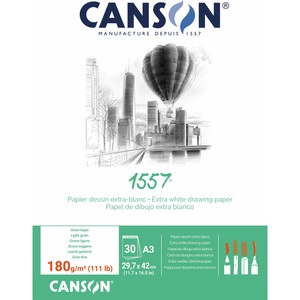 CANSON Skizzenblock 1557 A3 204127415 50 Blatt, geleimt, 180g
