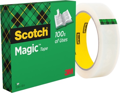 Scotch, SCOTCH Magic Tape 810 25mmx66m 8102566K unsichtbar, refill, Scotch Magic Tape 810, 25mm x 66m, 8102566K