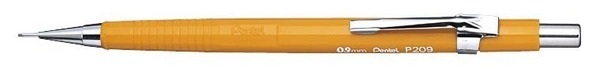 undefined, PENTEL Druckbleistift Sharp 0.9mm P209-G gelb mit Radiergummi HB, Pentel Sharp, 0.9mm, gelb, mit Radiergummi, Druckbleistift, P209-G