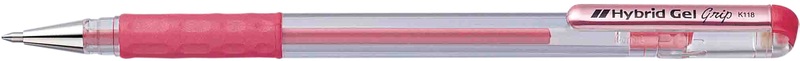 Pentel, PENTEL Roller Hybrid 0,8mm K118-MB metallic-rot, Pentel Roller Hybrid, 0,8mm, metallic-rot, Tintenroller, K118-MB